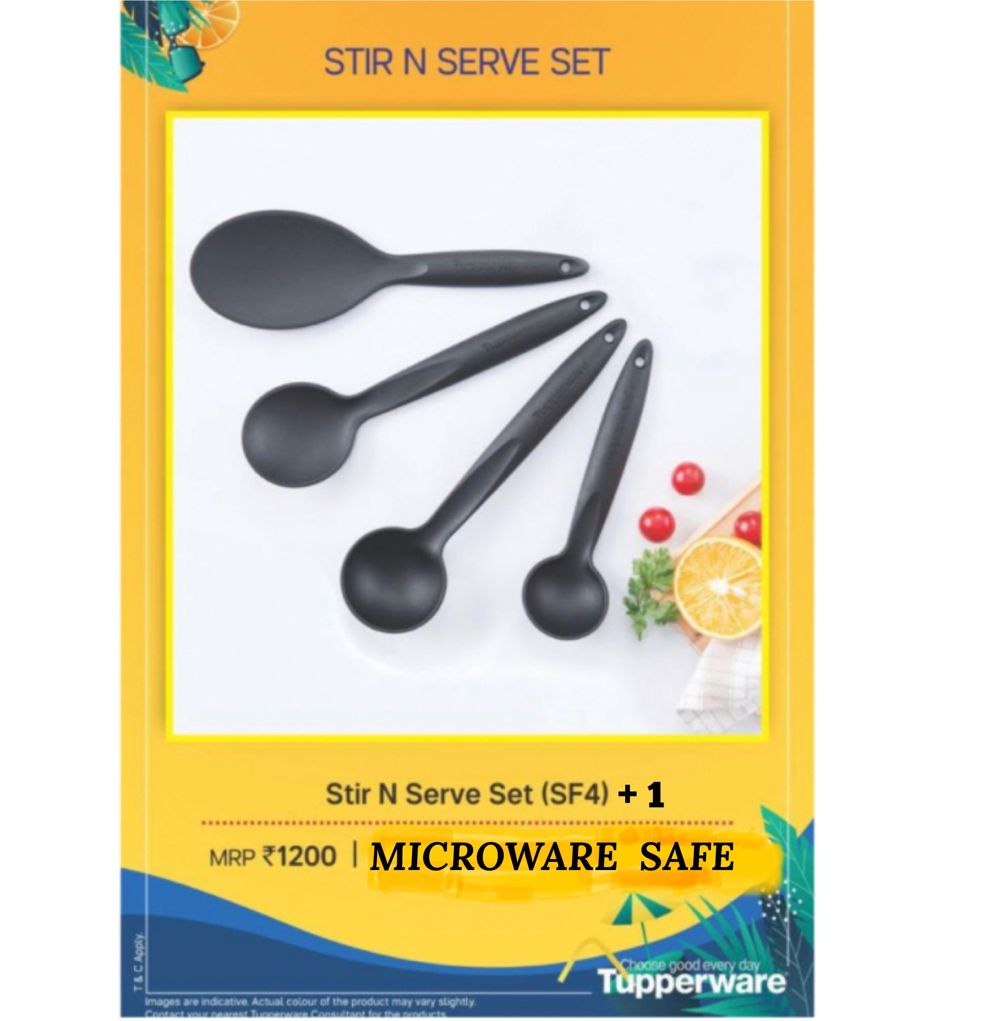 tupperware serving spoons set pack of(5)microwave safe Polypropylene, Plastic Table Spoon, Serving Spoon Set-picture-24