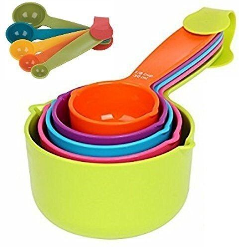 Accurately Measure Solid And Liquid Food Ingredients For Cooking And Baking. Plastic Measuring Spoon Set-image-5