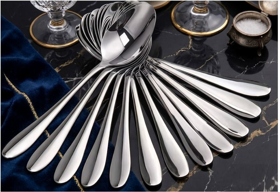 arscart Tea Spoon Set for Tea & Coffee, Mirror Finish, Rust Resistant, Daily Use Cutlery Steel Tea Spoon Set-picture-20