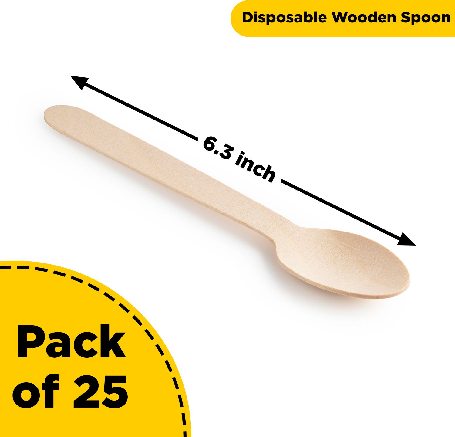 Disposable Wooden Serving Spoon, Dessert Spoon, Sugar Spoon Set-image-22