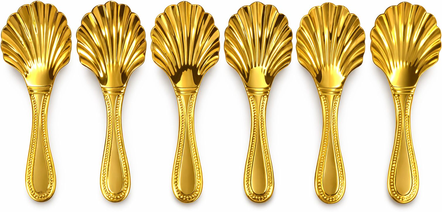 srbcart Premium Stainless Steel Spoon Set of 6 | Mirror Finish Stainless Steel Ice-cream Spoon, Dessert Spoon Set-picture-28