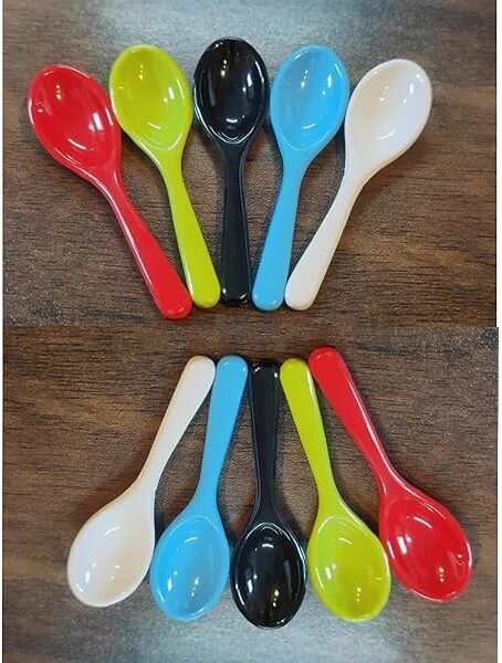 vibecraft enterprises Spice Mini Spoons Masala Box Spoon Set of 10 Pcs Size 3 Inches Melamine Plastic Tea Spoon Set-picture-20