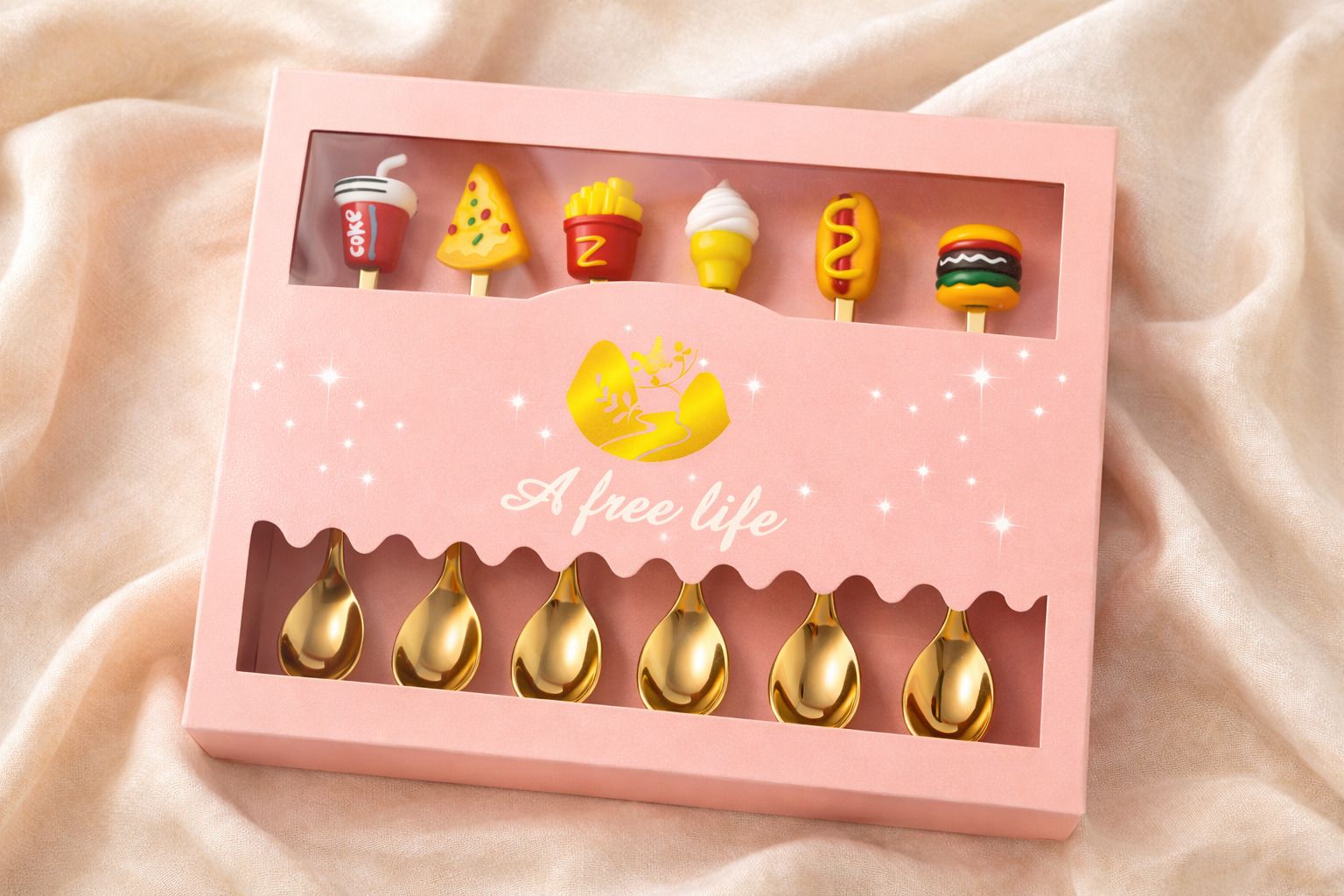 FASTFOOD 6 PIS SPOON SET Stainless Steel Ice-cream Spoon, Dessert Spoon-image-28