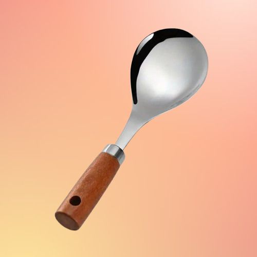 Heavy Duty Rice and Biryani Serving Spoon with Hanging Hole Stainless Steel Olive Spoon-image-38