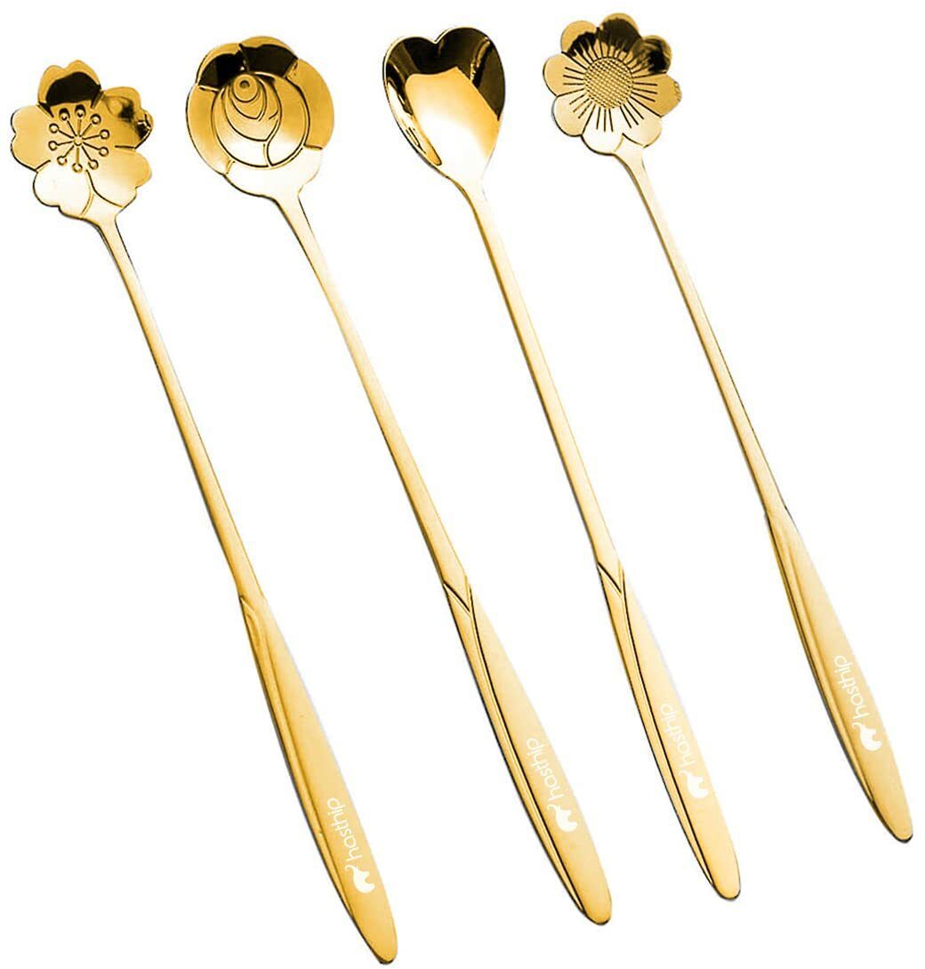 Dessert Spoon Set for Coffee, Tea, Cake Pastry, Kitchen Tableware Steel Cutlery Set-image-34