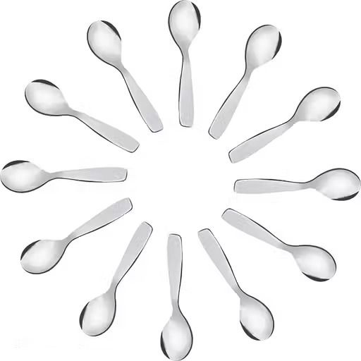 arscart Stainless Steel Masala Spoons 16 Guage| Mini Spoons Stainless Steel Sugar Spoon Set-picture-19