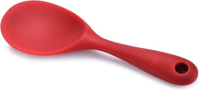 bekner BKN-014R Non-Stick Rice Spoon Silicone Ladle Soup Spoon with Handle Silicone Serving Spoon-picture-36