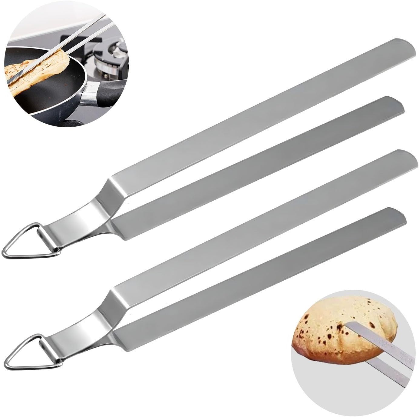 CHIMTA SET 2 Stainless Steel Olive Spoon Set