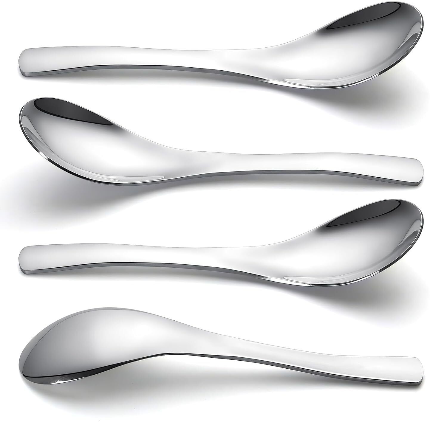 xaca Stainless Steel Spoon Heavy Duty Stainless Steel Soup Spoon Set-picture-24