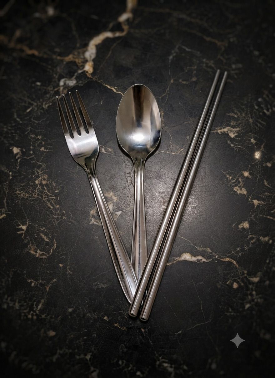 yesmall Reusable Steel Cutlery Set Stainless Steel Table Spoon-picture-28