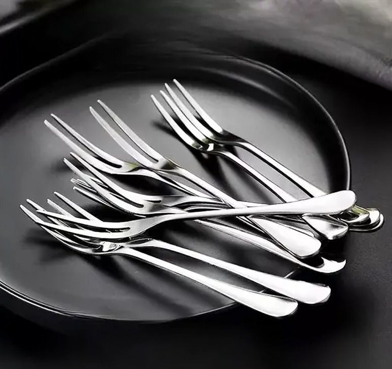 arscart Heavy steel fruit fork Stainless Steel Tea Spoon, Dessert Spoon, Ice Tea Spoon, Coffee Spoon Set-picture-23