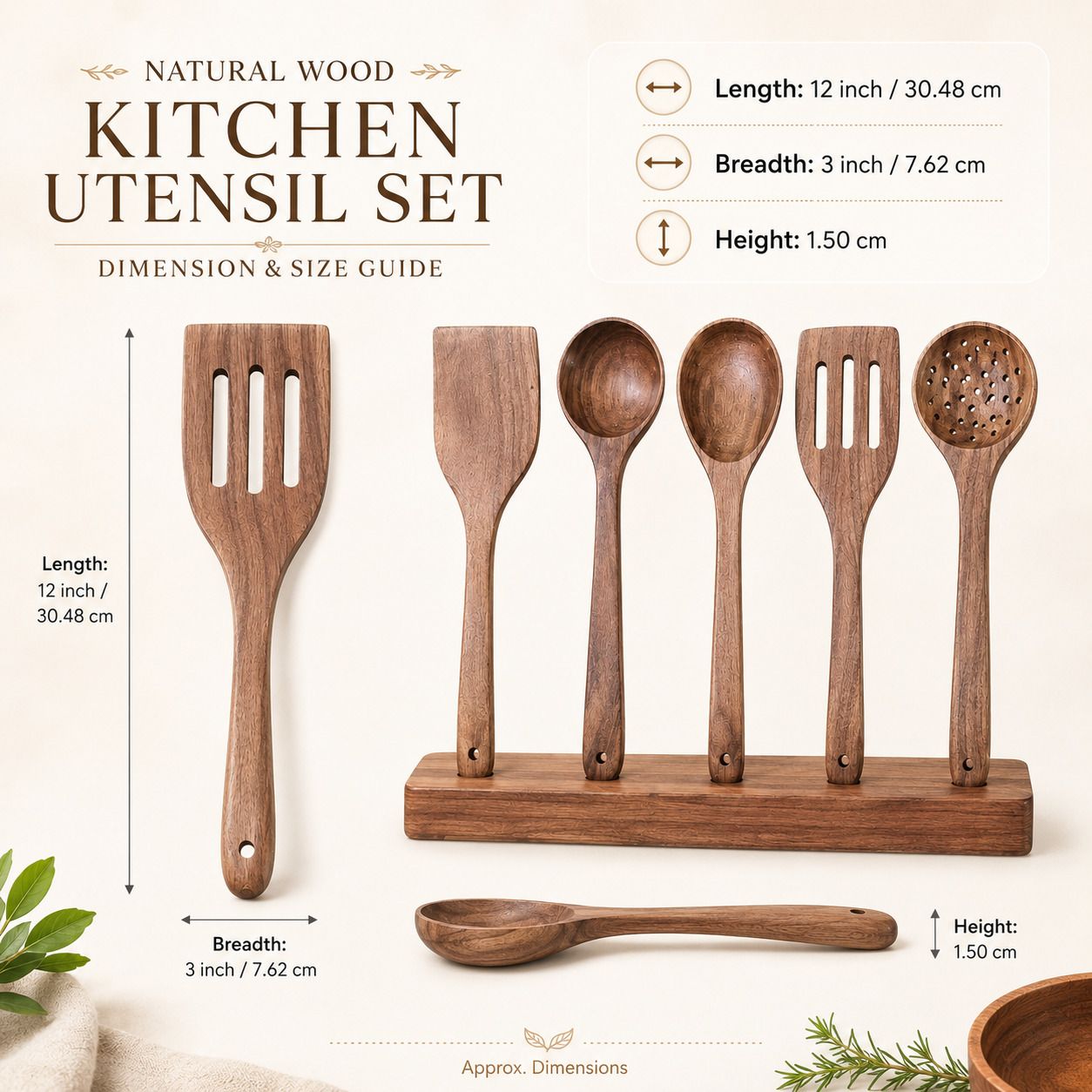 spoons-01 Wooden Serving Spoon, Salad Spoon, Soup Spoon, Table Spoon Set-image-23