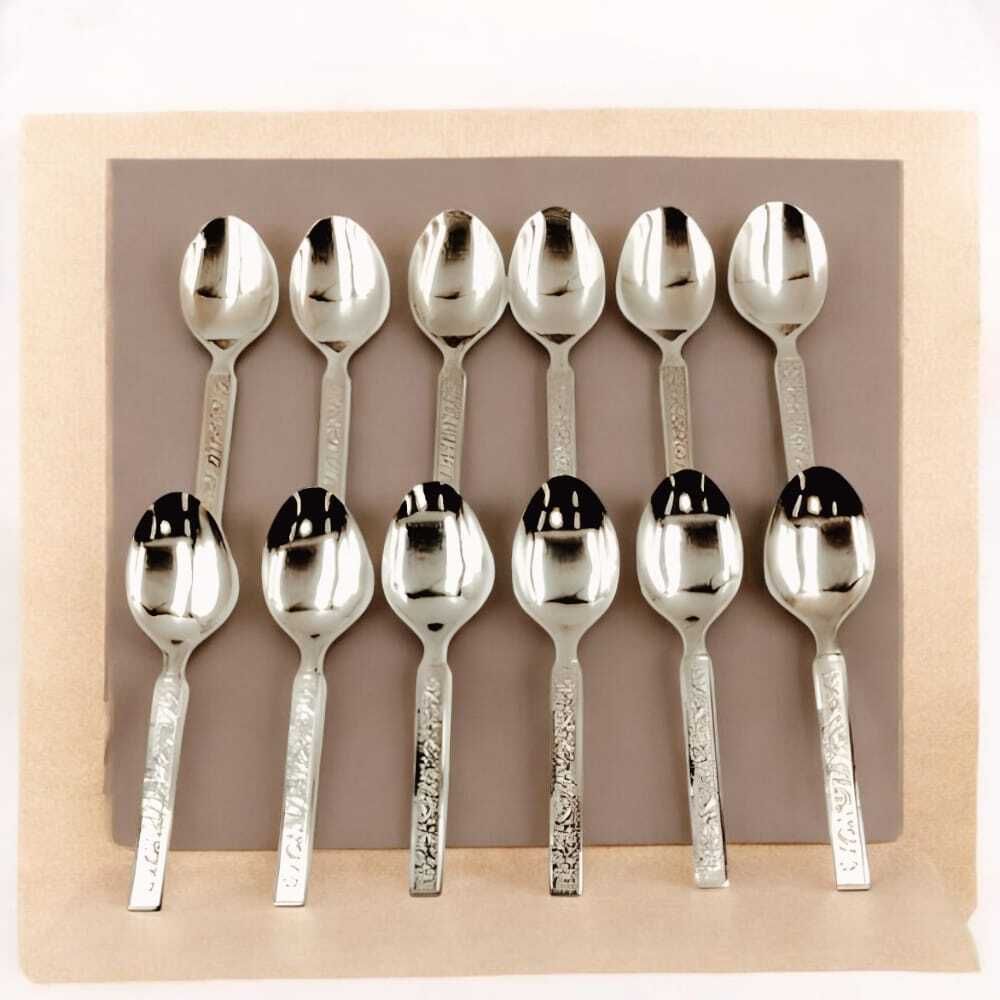 Stainless Steel Spoon Set 12 Pcs for Dining Stainless Steel Table Spoon-image-19