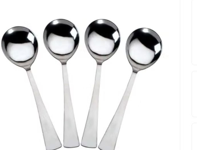 Multipurpose Soup & Curry Spoon Set for Home, Hotel & Restaurant Stainless Steel Soup Spoon Set-image-28