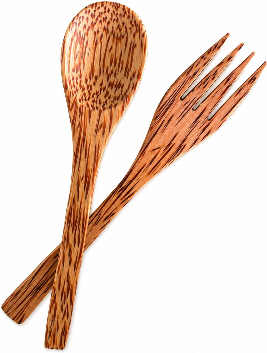 cartvia coconut shell spoon and fork Wooden Ice-cream Spoon, Tea Spoon-picture-23