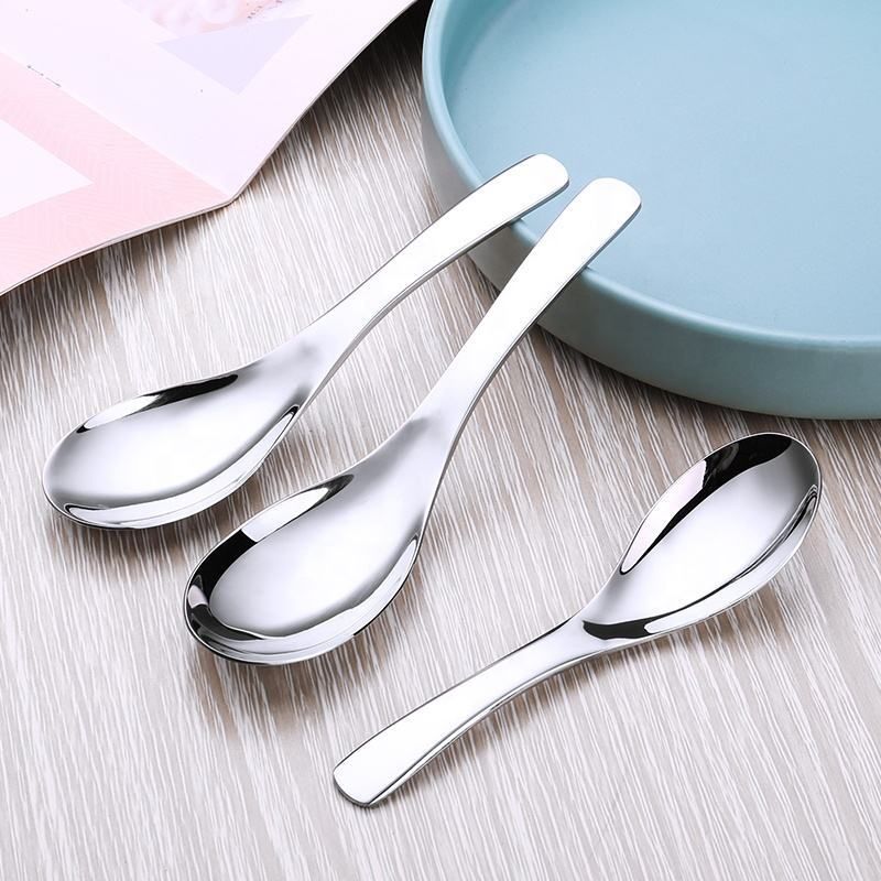 Soup Spoons Stainless Steel Dinner Spoons Set of 3 Stainless Steel Soup Spoon Set-image-15