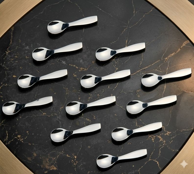 Masala Spoon Set for Spice Jars & Condiment Containers, Rust Resistant Stainless Steel Sugar Spoon Set-image-42