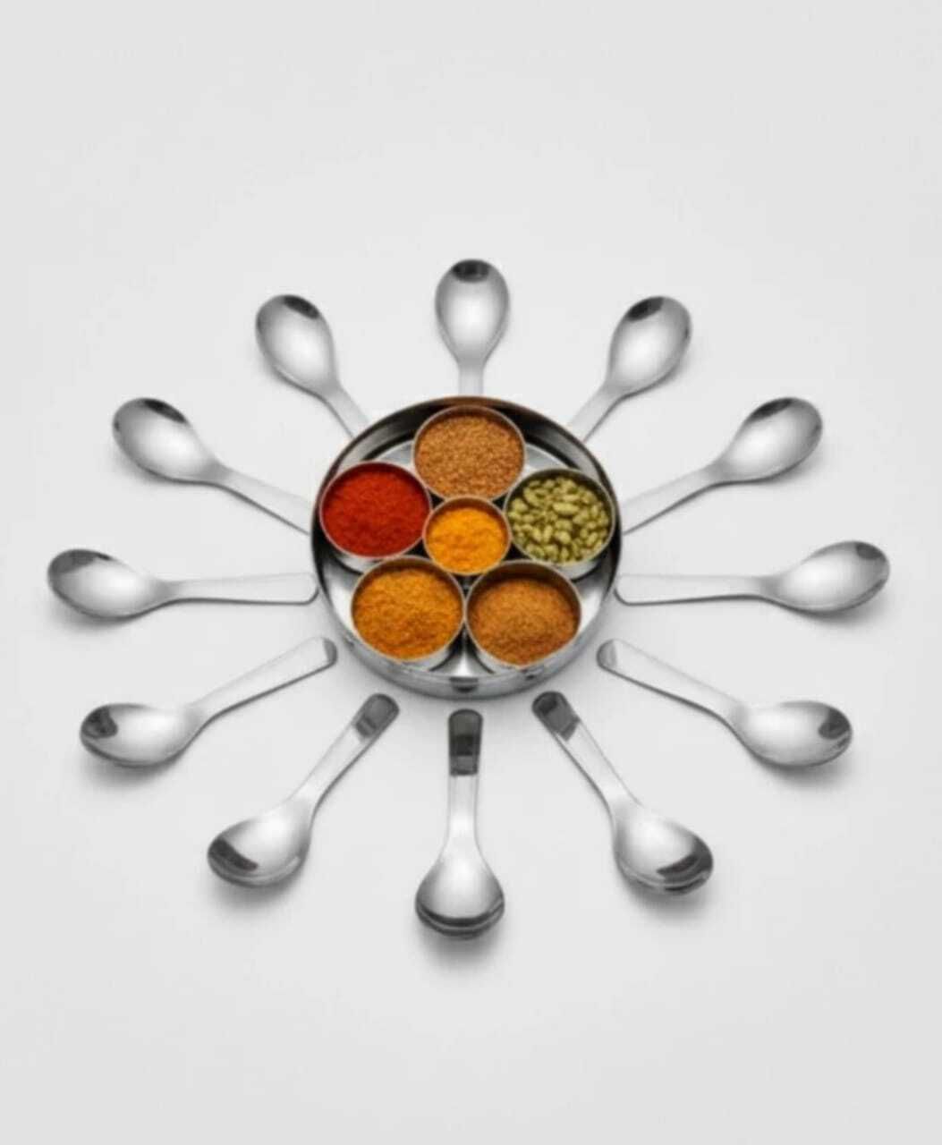 AK Steel Masala Spoon Set of 10 Mirror Polish Stainless Steel Coffee Spoon, Cream Spoon Set-picture-39