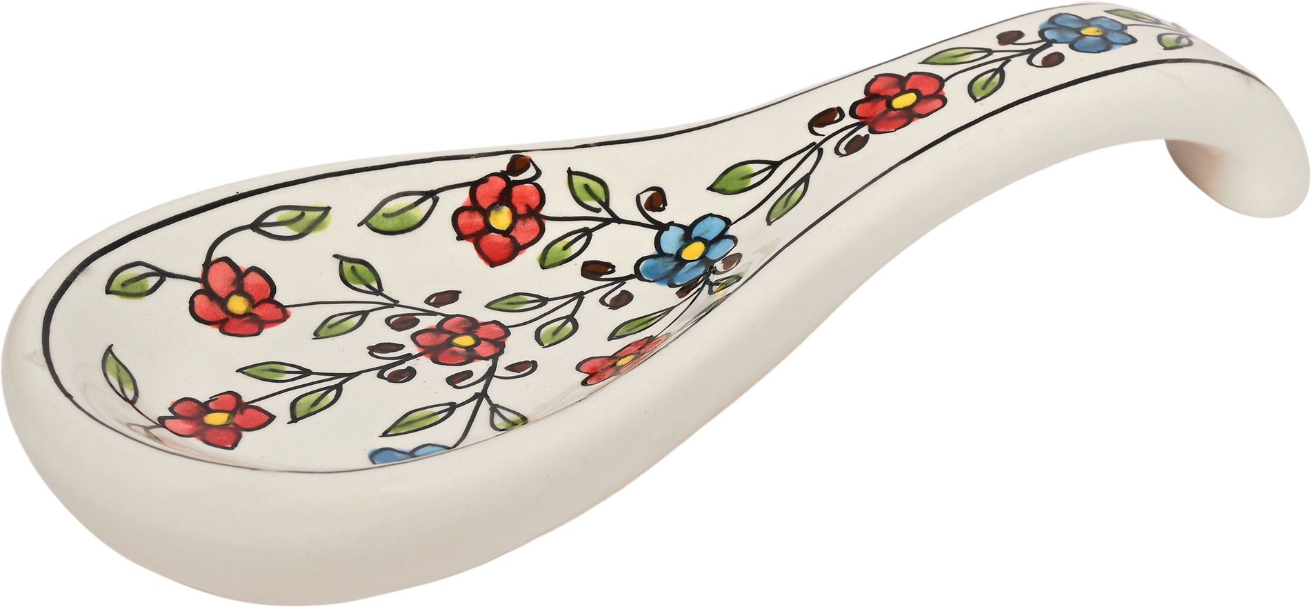 Ceramic Spoon Rest - Multicolour - 24cm height Ceramic Serving Spoon-image-8