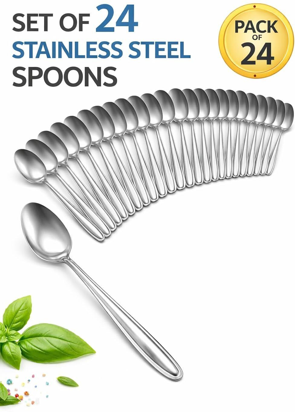 24 table spoon set Stainless Steel Table Spoon Set-image-6