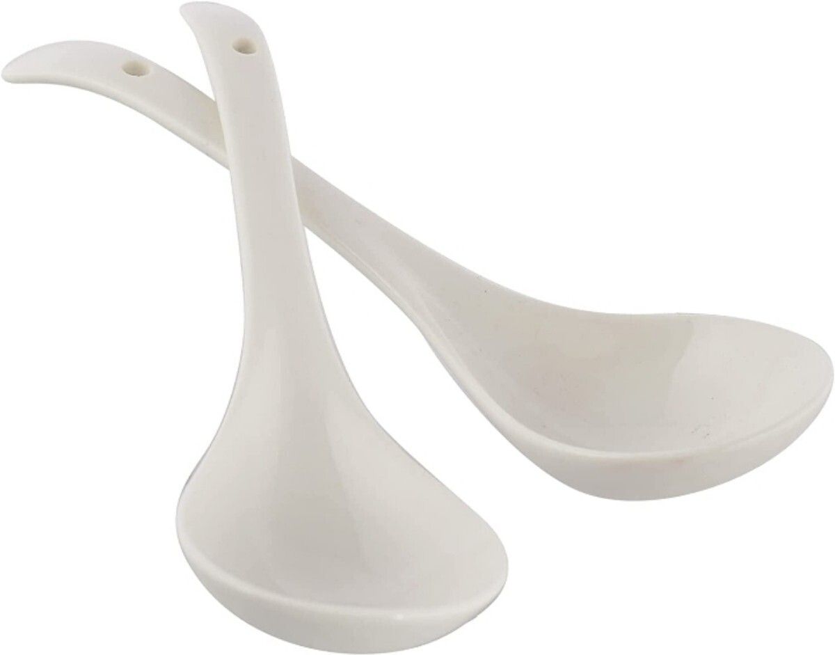sarsawal Large Ladle Set Microwave Oven Dishwasher Safe - 9'' inch Disposable Ceramic Serving Spoon Set-picture-24