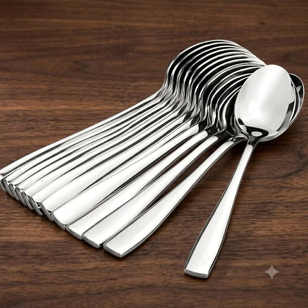Stainless Steel Table Spoon Set of 12 Stainless Steel Table Spoon Set-image-9
