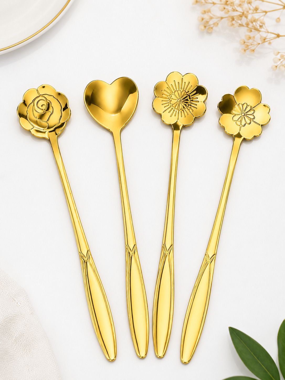shreehari Dessert Spoon Stainless Steel Tea Spoon Set-picture-0
