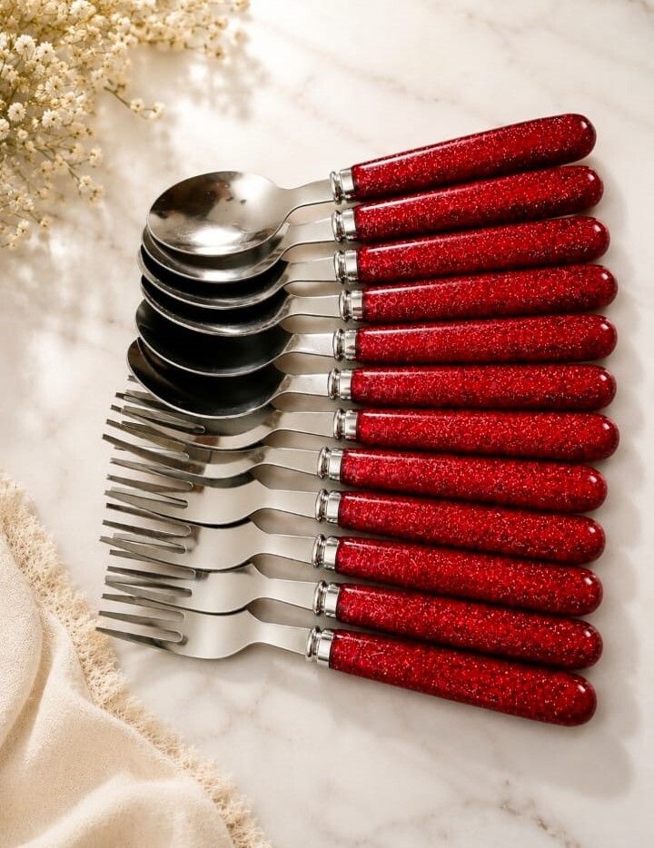Luxury Stainless Steel Tea Spoon, Table Spoon, Soup Spoon, Sugar Spoon, Coffee Spoon, Ice-cream Spoon Set-image-12