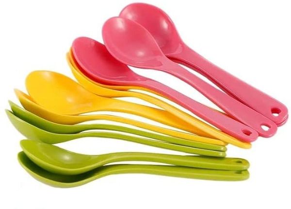 Premium BPA-Free Food Grade Spoon Set 12 Pc Colorful Durable Kitchen Spoons Plastic Coffee Spoon, Serving Spoon, Dessert Spoon, Soup Spoon, Tea Spoon, Ice-cream Spoon Set-image-7