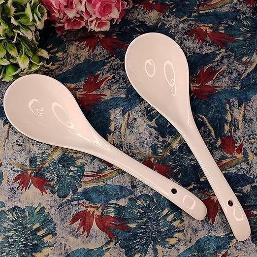 riddhi traders Serving Spoon Long Handle Spoon Set, Spoon (Set of 2 Pieces) Disposable Ceramic Serving Spoon Set-picture-19