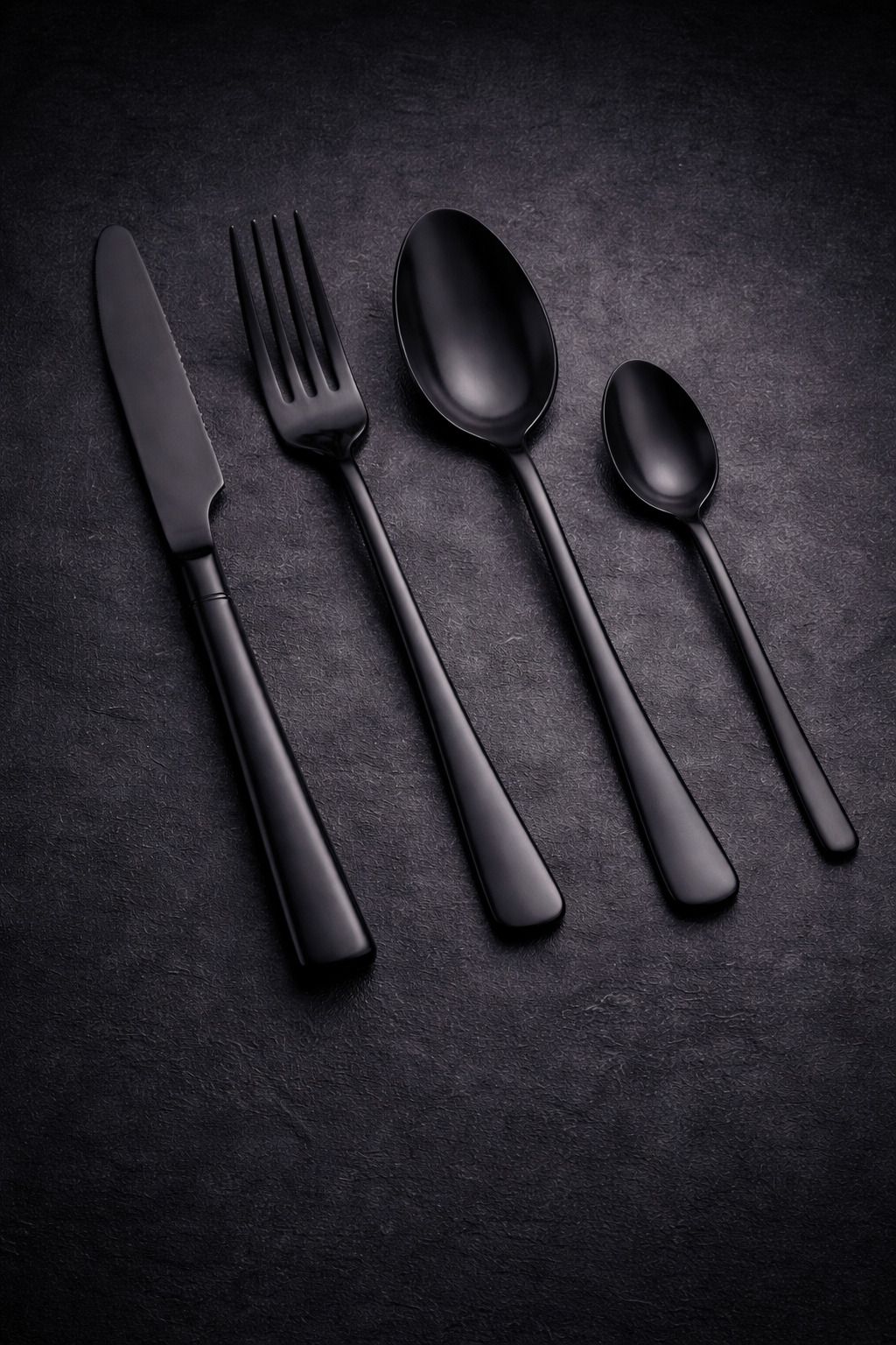 teraabliss GBD BLACK Cutlery Set 1 Dinner Spoon, 1 Fork, 1 Tea Spoon & 1 Butter Knife Stainless Steel Table Spoon, Tea Spoon-picture-7