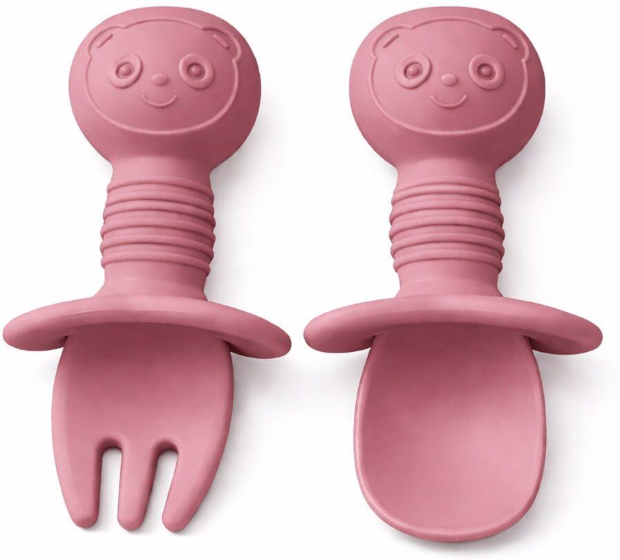 dodoenterprise Soft Silicone Baby Self Feeding Spoon and Fork Set for Babies Pack of 1 Disposable Silicone Serving Spoon, Soup Spoon, Table Spoon Set-picture-10