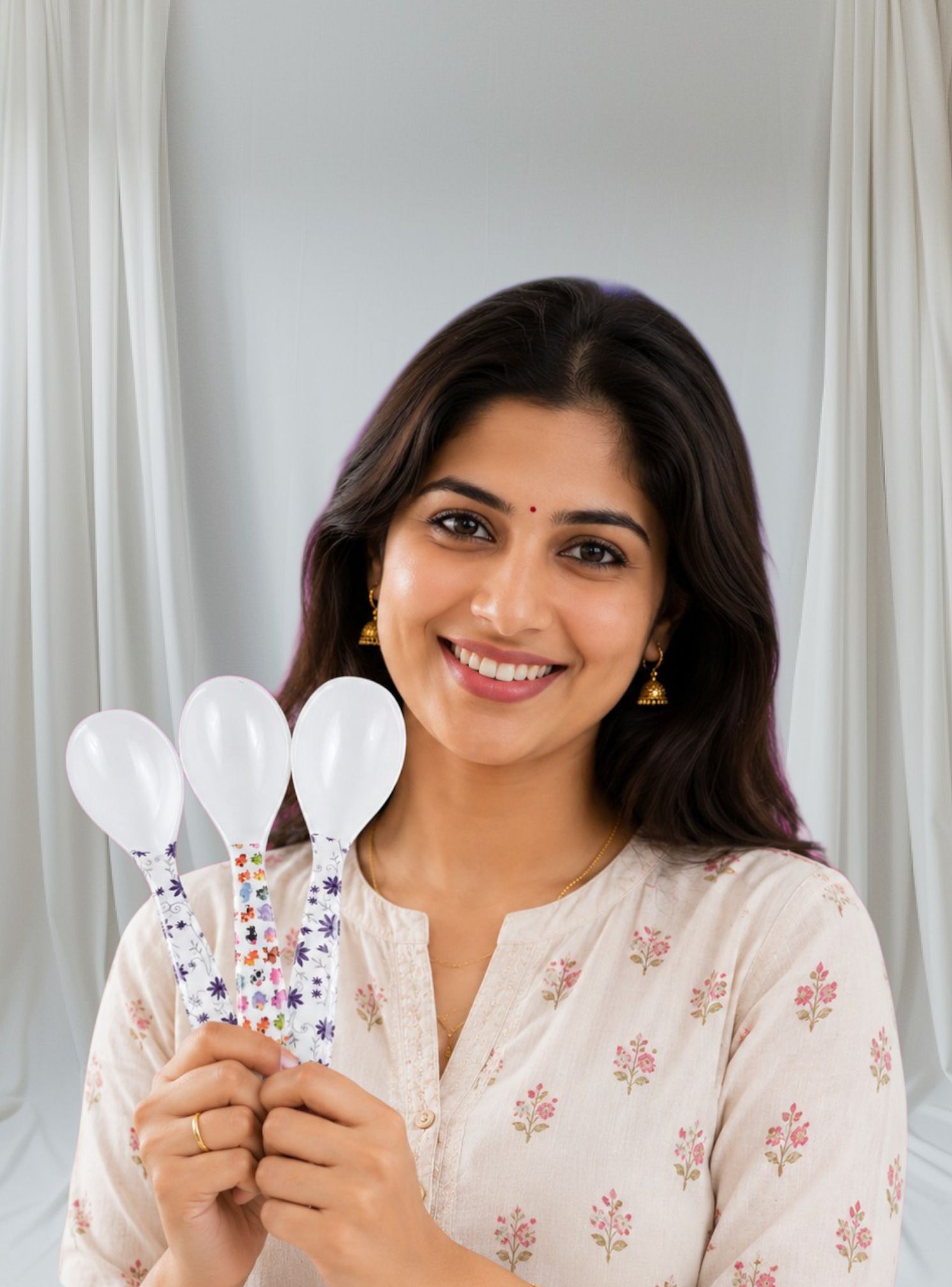 dheeshithan Melamine Serving Spoon Set-picture-12