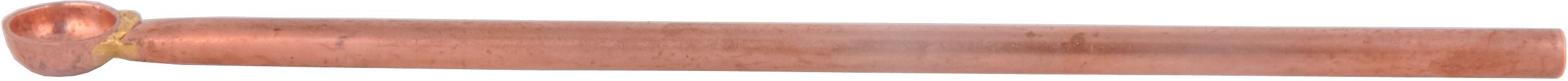 shivshakti arts Copper Hawan Spoon for Pouring Ghee in Hawan Kund Premium (12 INCH,Brown) Copper Serving Spoon-picture-34
