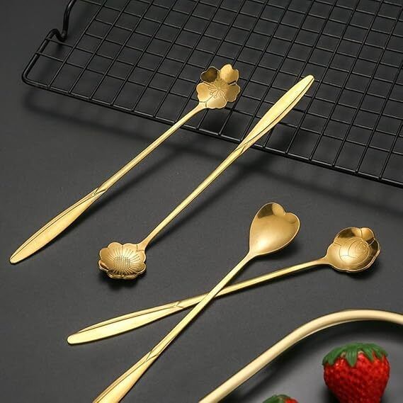 morbius flower &heart shape spoon Steel Soup Spoon, Coffee Spoon, Table Spoon, Tea Spoon Set-picture-19