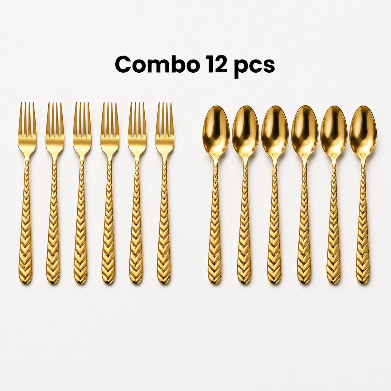 Golden Fork And Spoon Set Disposable Aluminium Cutlery Set-image-45