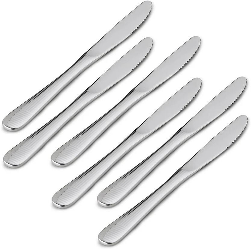 mehta butter knief, 6 pieces Stainless Steel Dessert Spoon Set