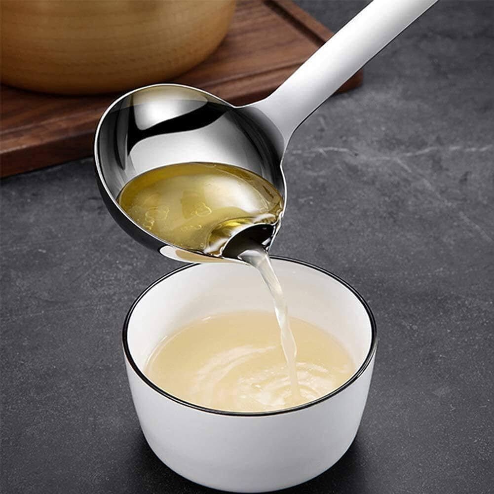varchashva Stainless Steel Oil Separator Spoon Stainless Steel Serving Spoon-picture-23