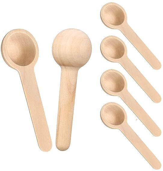 Disposable Wooden Coffee Spoon, Cream Spoon, Sugar Spoon, Table Spoon Set-image-23