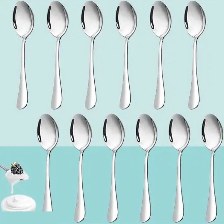 arscart 12 tea spoon set Stainless Steel Soup Spoon Set-picture-28