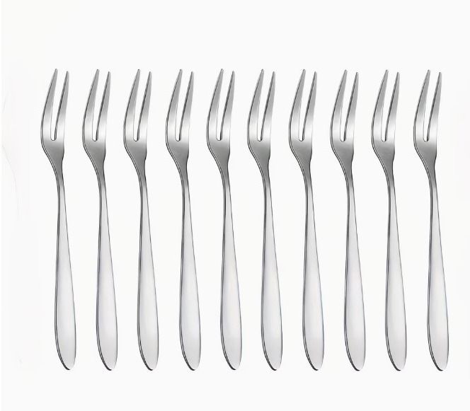 dinezaar Fork Set Durable Forks for Fruits & Snacks Stainless Steel Fruit Fork, Salad Fork Set-picture-12