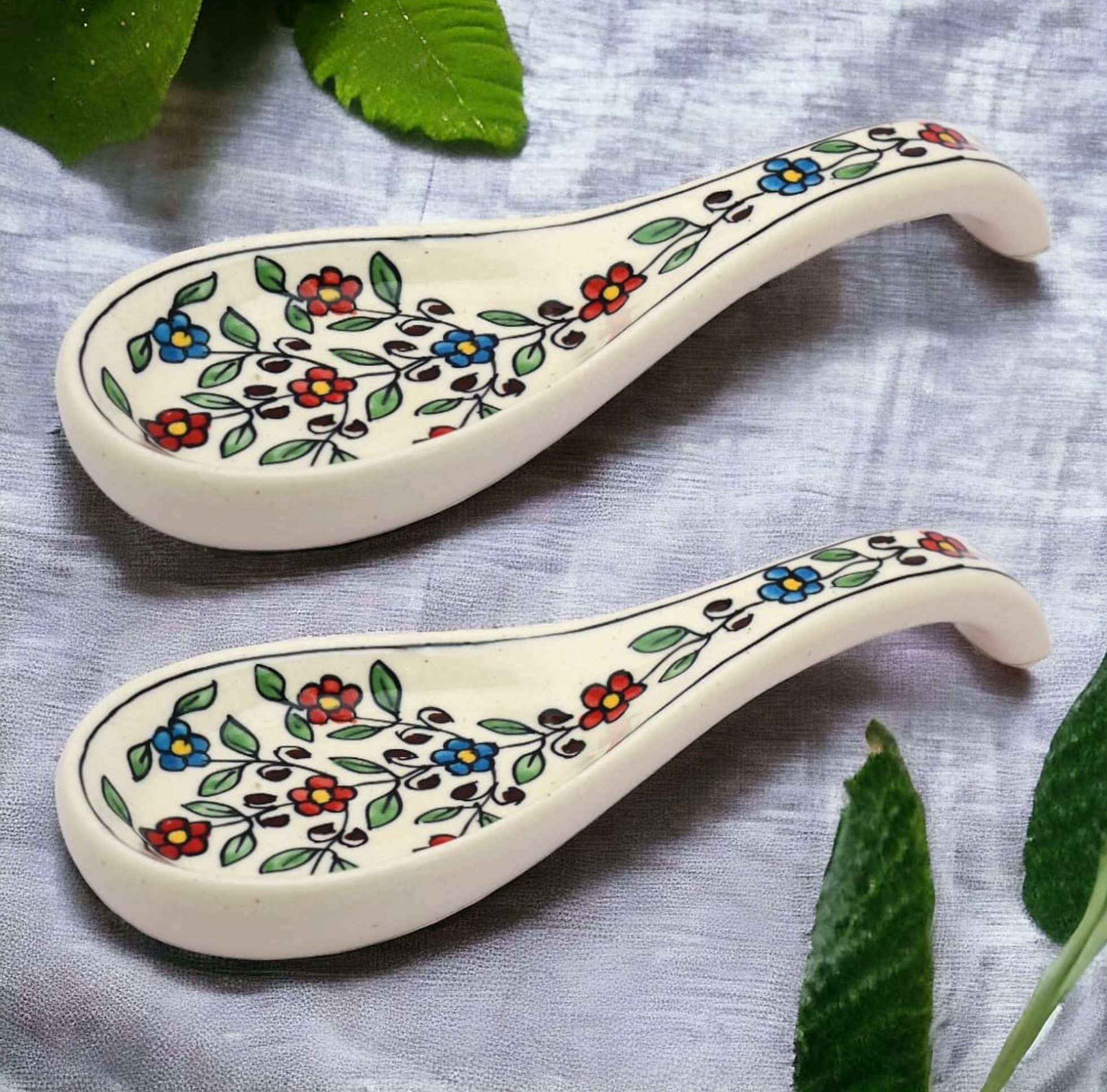 Spoon Rest 06B Ceramic Serving Spoon, Soup Spoon, Olive Spoon, Dessert Spoon, Ice-cream Spoon Set-image-44