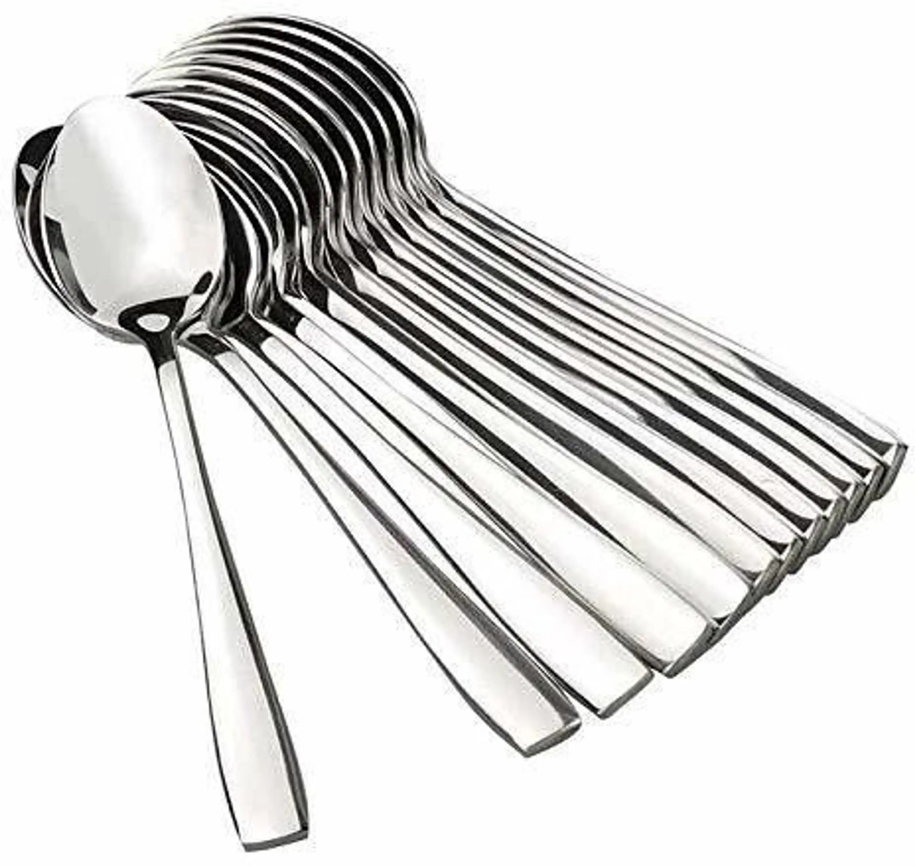 insha Dinner Spoon Set | Mirror Finish Table Spoons for Dining Stainless Steel Table Spoon Set-picture-3