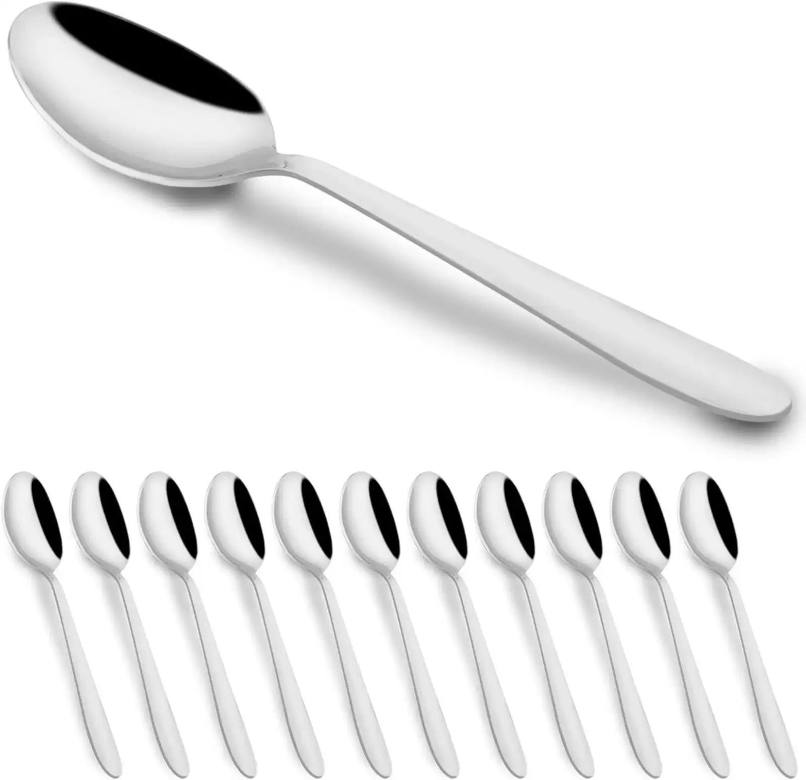 insha Dinner Spoon Set | Mirror Finish Table Spoons for Dining Stainless Steel Table Spoon Set-picture-4