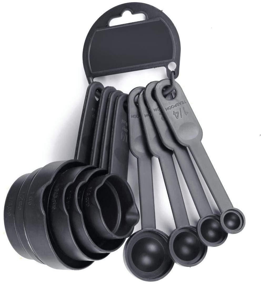 8 Pcs Multipurpose Measuring Cup and Spoon Set for Kitchen and baking Plastic Measuring Spoon Set-image-16