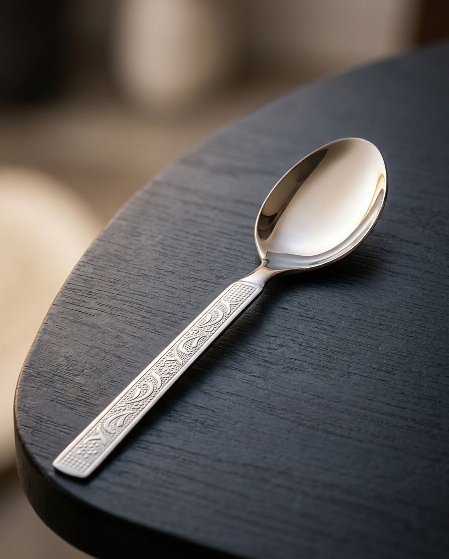 MTK Stainless Steel Coffee Spoon, Cream Spoon, Dessert Spoon, Salad Spoon, Sugar Spoon, Table Spoon Set-image-39