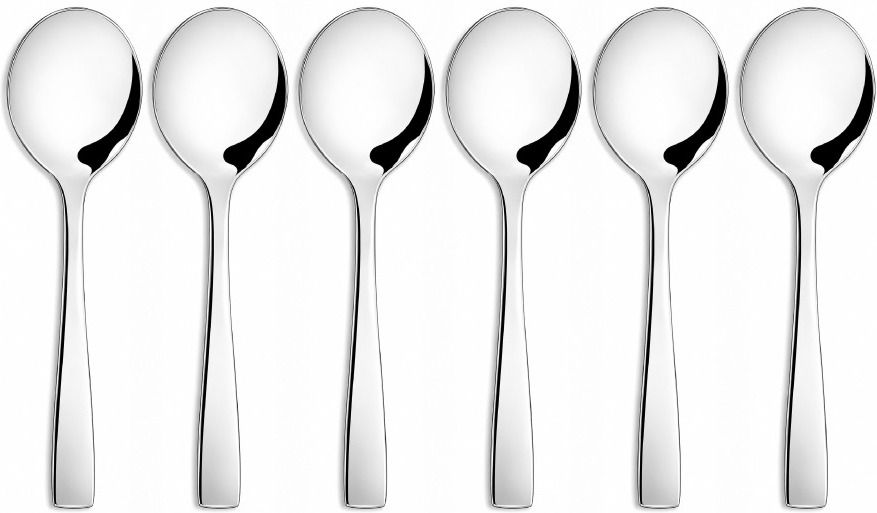 Stainless Steel Soup Spoon - D | Mirror Finish | Rust Resistant Stainless Steel Soup Spoon Set-image-26