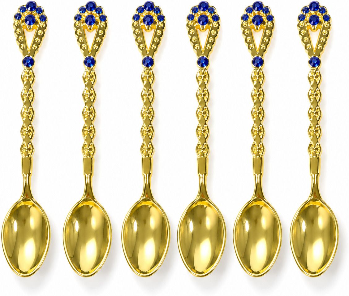 BLUE daimond SPOON Stainless Steel Coffee Spoon, Dessert Spoon, Ice Tea Spoon, Ice-cream Spoon, Soup Spoon-image-27