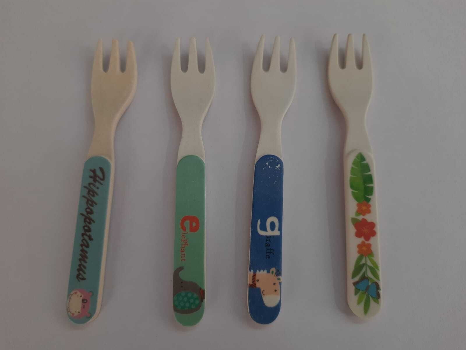 masoom nx BAMBOO FIBER FORK (SET OF 4) Bamboo Table Spoon Set-picture-18