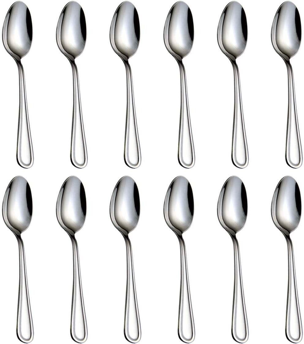 shri kitchen Set of 12 pieces tea spoon Stainless Steel Tea Spoon, Coffee Spoon, Cream Spoon, Ice Tea Spoon, Table Spoon Set-picture-0
